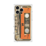 プレミアムスクエアケース［ RETORO CASSETTE TAPE - Skeleton Orange ］