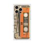 プレミアムスクエアケース［ RETORO CASSETTE TAPE - Skeleton Orange ］