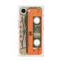 プレミアムスクエアケース［ RETORO CASSETTE TAPE - Skeleton Orange ］