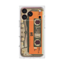プレミアムスクエアケース［ RETORO CASSETTE TAPE - Skeleton Orange ］