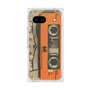 プレミアムスクエアケース［ RETORO CASSETTE TAPE - Skeleton Orange ］