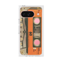 プレミアムスクエアケース［ RETORO CASSETTE TAPE - Skeleton Orange ］