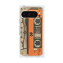 プレミアムスクエアケース［ RETORO CASSETTE TAPE - Skeleton Orange ］