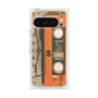 プレミアムスクエアケース［ RETORO CASSETTE TAPE - Skeleton Orange ］