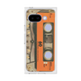 プレミアムスクエアケース［ RETORO CASSETTE TAPE - Skeleton Orange ］