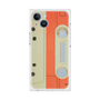 プレミアムスクエアケース［ RETORO CASSETTE TAPE - Opacity White ］