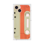 プレミアムスクエアケース［ RETORO CASSETTE TAPE - Opacity White ］
