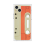 プレミアムスクエアケース［ RETORO CASSETTE TAPE - Opacity White ］
