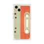 プレミアムスクエアケース［ RETORO CASSETTE TAPE - Opacity White ］