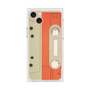 プレミアムスクエアケース［ RETORO CASSETTE TAPE - Opacity White ］