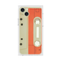 プレミアムスクエアケース［ RETORO CASSETTE TAPE - Opacity White ］