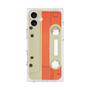 プレミアムスクエアケース［ RETORO CASSETTE TAPE - Opacity White ］