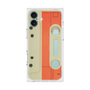 プレミアムスクエアケース［ RETORO CASSETTE TAPE - Opacity White ］