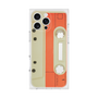 プレミアムスクエアケース［ RETORO CASSETTE TAPE - Opacity White ］
