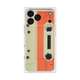 プレミアムスクエアケース［ RETORO CASSETTE TAPE - Opacity White ］