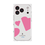 プレミアムスクエアケース［ LANVIN en Bleu Hearts Pink - ランバン ハート ピンク ］
