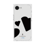 プレミアムスクエアケース［ LANVIN en Bleu Hearts Black - ランバン ハート ブラック ］