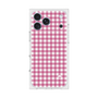プレミアムスクエアケース［ Checkered Pink - ギンガムチェック ピンク ］