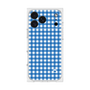 プレミアムスクエアケース［ Checkered Blue - ギンガムチェック ブルー ］