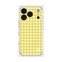 プレミアムスクエアケース［ Checkered Yellow - ギンガムチェック イエロー ］