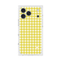 プレミアムスクエアケース［ Checkered Yellow - ギンガムチェック イエロー ］