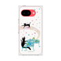 プレミアムスクエアケース［ おかべてつろう - 黒猫クロのとおりみち ］