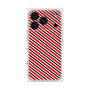 プレミアムスクエアケース［ Small Stripe - Red × Black ］