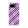 プレミアムスクエアケース［ Small Stripe - Purple × Pink ］