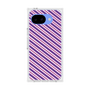 プレミアムスクエアケース［ Small Stripe - Purple × Pink ］