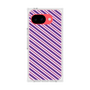 プレミアムスクエアケース［ Small Stripe - Purple × Pink ］