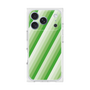 プレミアムスクエアケース［ Middle Stripe - Green ］