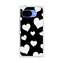 プレミアムスクエアケース［ Dot Hearts - Black ］