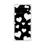 プレミアムスクエアケース［ Dot Hearts - Black ］