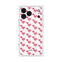プレミアムスクエアケース［ Stripe Hearts - Pink ］