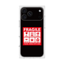 プレミアムスクエアケース［ FRAGILE Sticker - Black ］