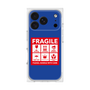 プレミアムスクエアケース［ FRAGILE Sticker - Blue ］