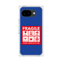 プレミアムスクエアケース［ FRAGILE Sticker - Blue ］