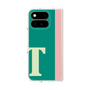 プレミアムスクエアケース［ オリジナル - initial color line - T green ］