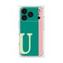 プレミアムスクエアケース［ オリジナル - initial color line - U green ］