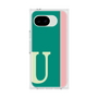 プレミアムスクエアケース［ オリジナル - initial color line - U green ］