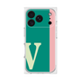 プレミアムスクエアケース［ オリジナル - initial color line - V green ］
