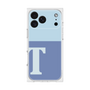 プレミアムスクエアケース［ オリジナル - initial two tone - T blue ］