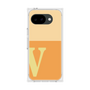 プレミアムスクエアケース［ オリジナル - initial two tone - V orange ］
