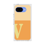 プレミアムスクエアケース［ オリジナル - initial two tone - V orange ］