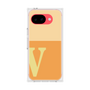 プレミアムスクエアケース［ オリジナル - initial two tone - V orange ］