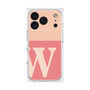 プレミアムスクエアケース［ オリジナル - initial two tone - W pink ］