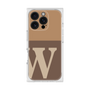 プレミアムスクエアケース［ オリジナル - initial two tone - W brown ］