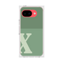 プレミアムスクエアケース［ オリジナル - initial two tone - X green ］
