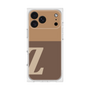 プレミアムスクエアケース［ オリジナル - initial two tone - Z brown ］