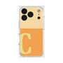 プレミアムスクエアケース［ オリジナル - initial two tone - C orange ］